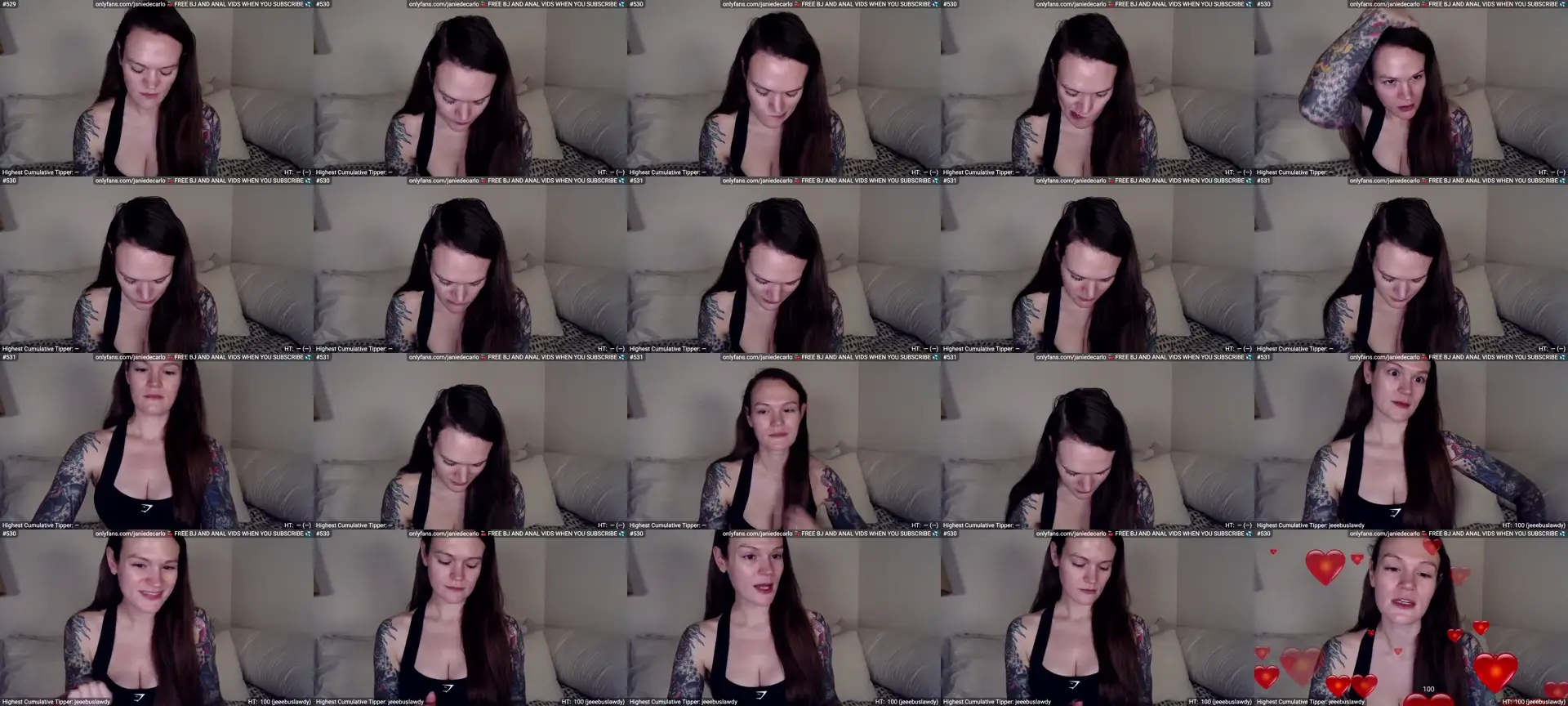 NotMissJanie photo contact sheet