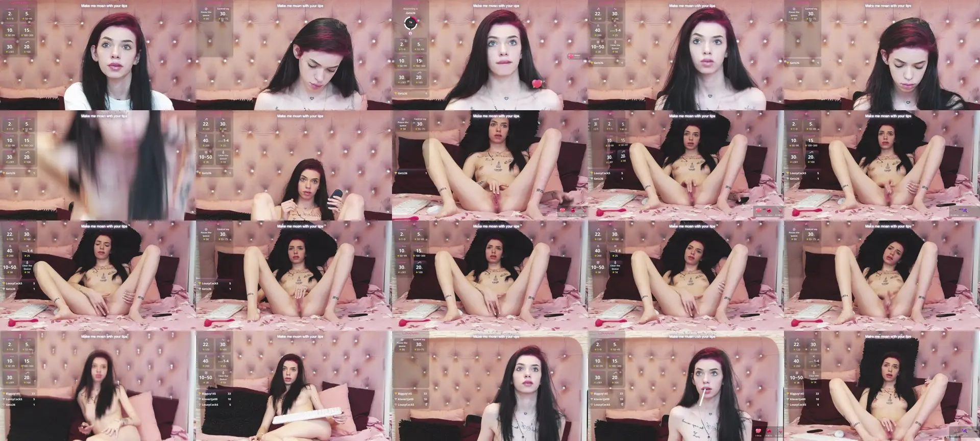 PeachyElla26 photo contact sheet