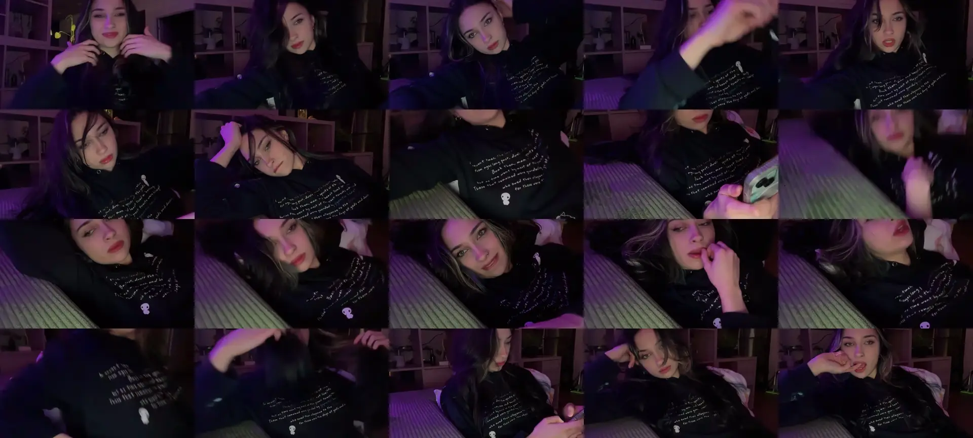 SirenRain photo contact sheet