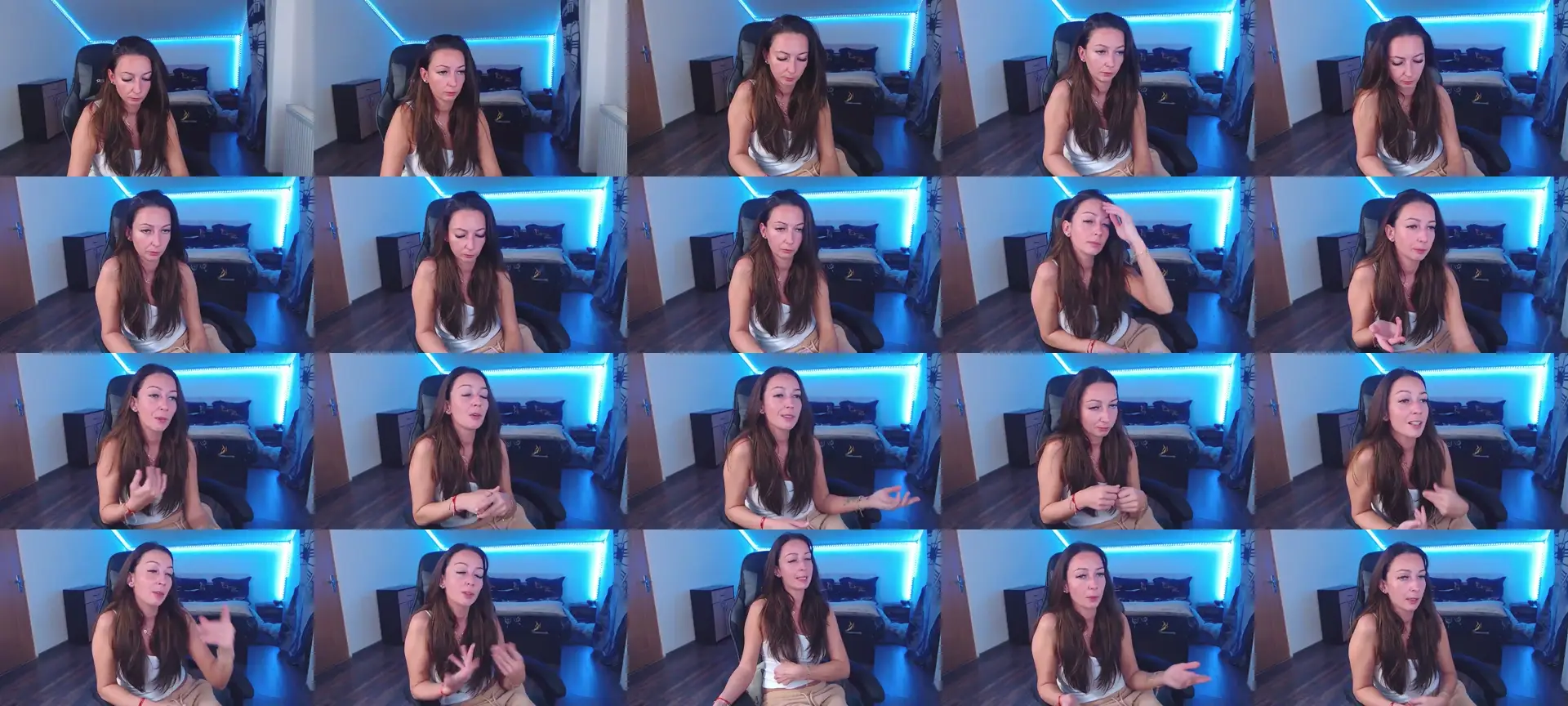 SlimCurly photo contact sheet