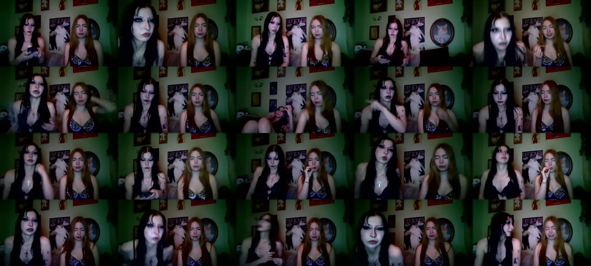 Vampiregirl photo contact sheet