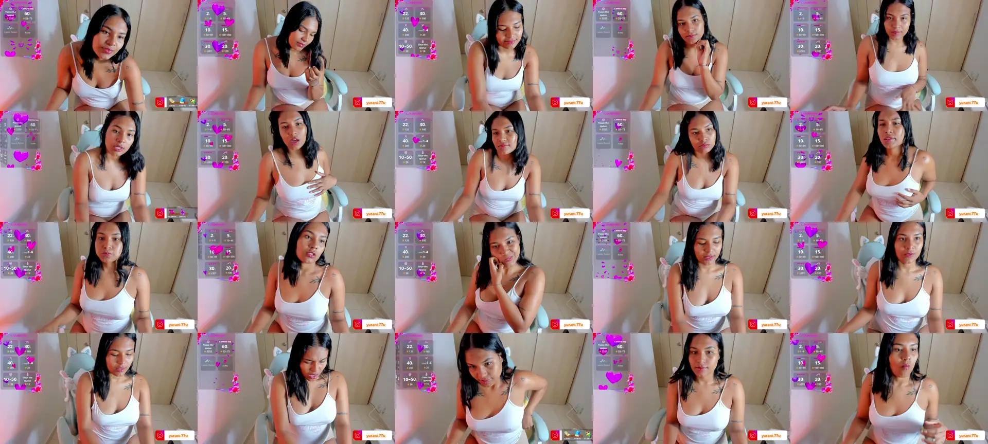 violeetta photo contact sheet