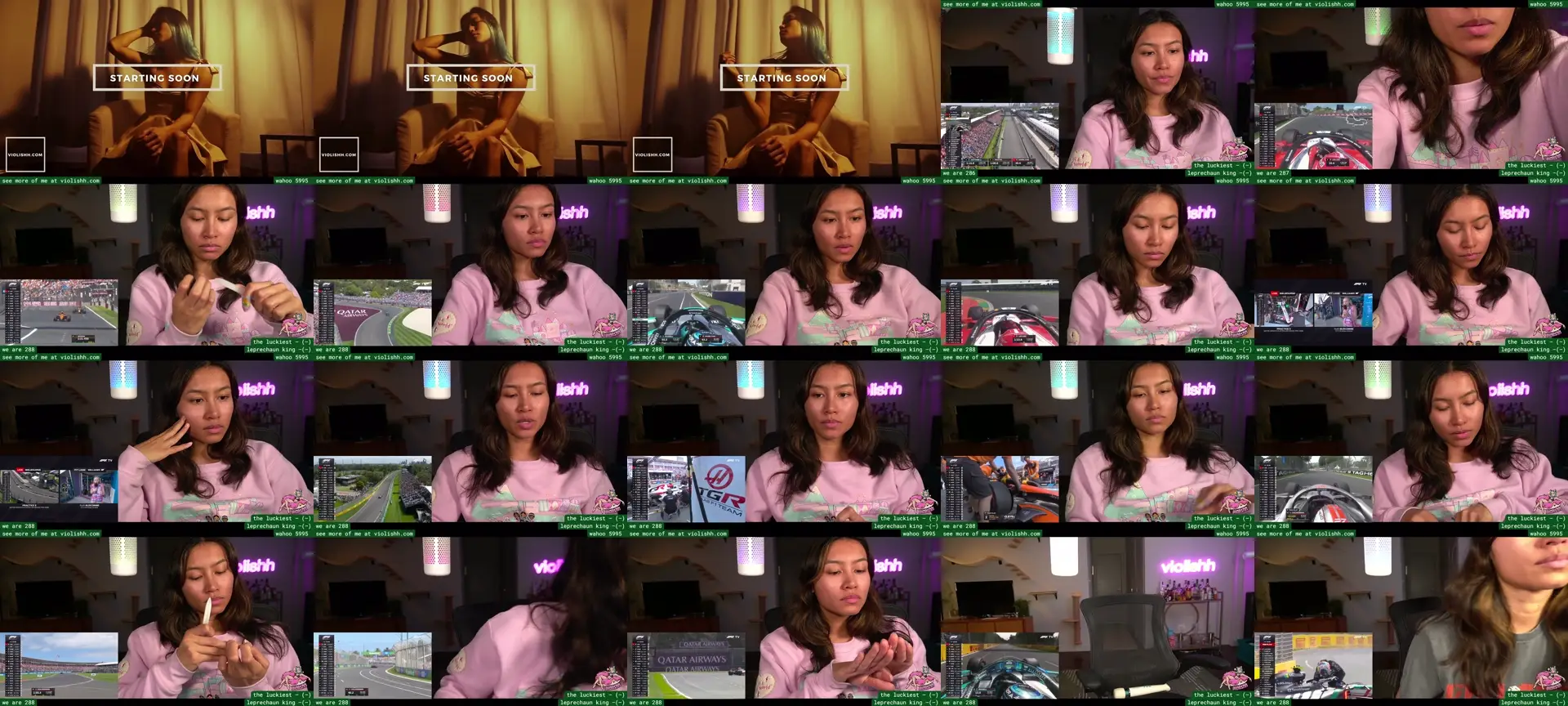 violishh photo contact sheet