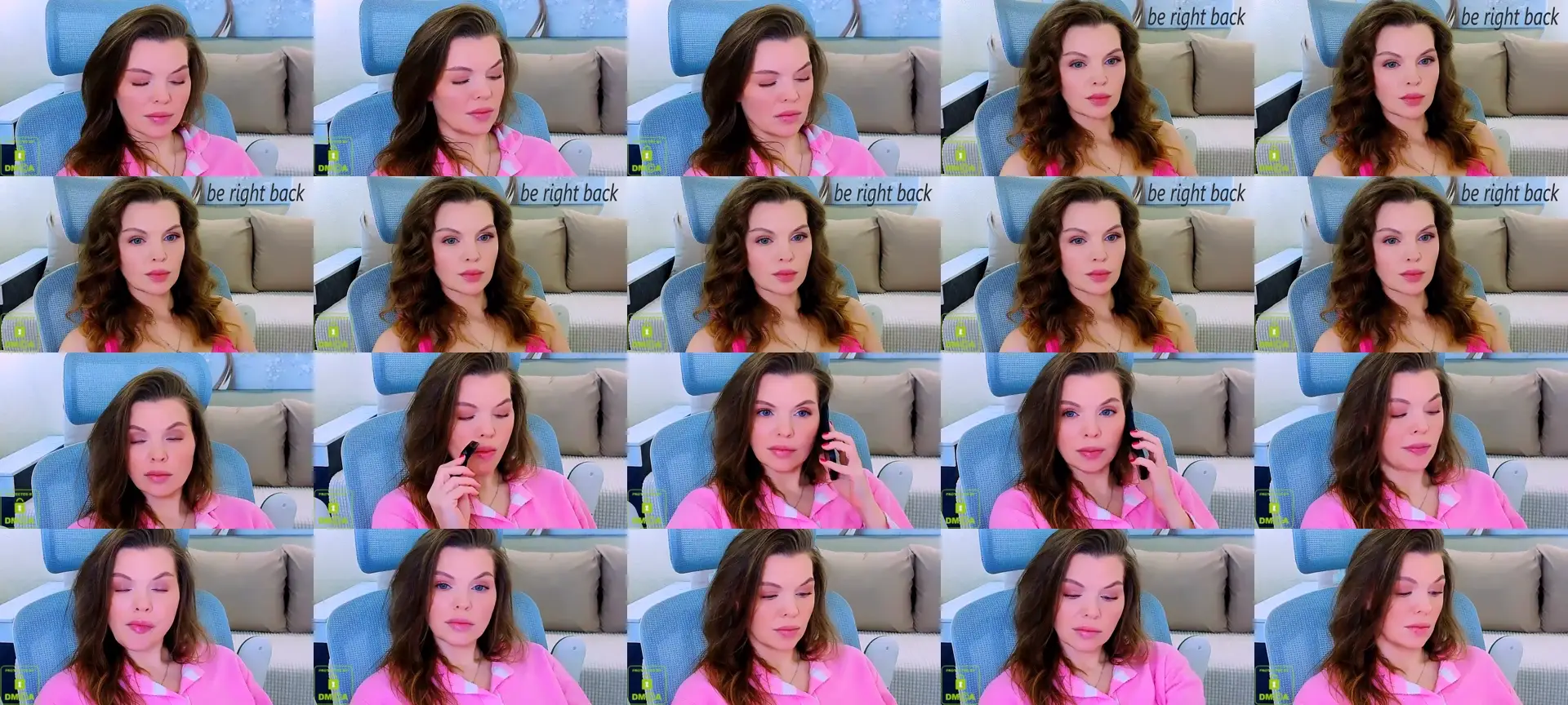 Vivia photo contact sheet