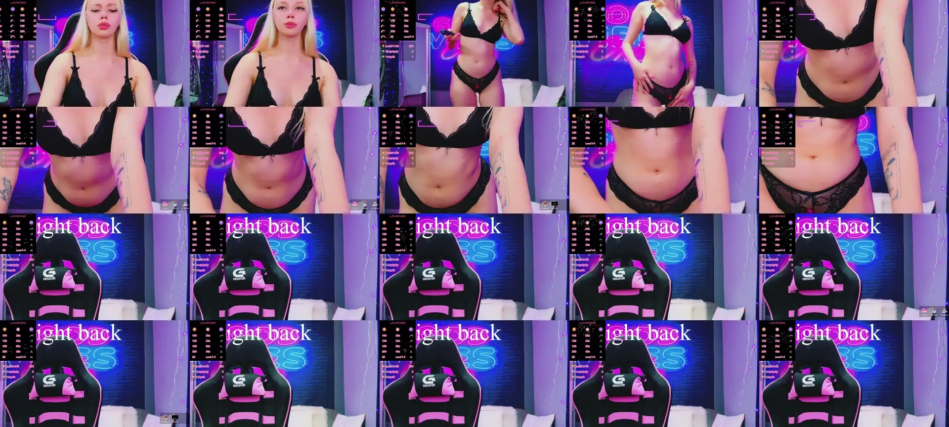 AlessiaCroft photo contact sheet