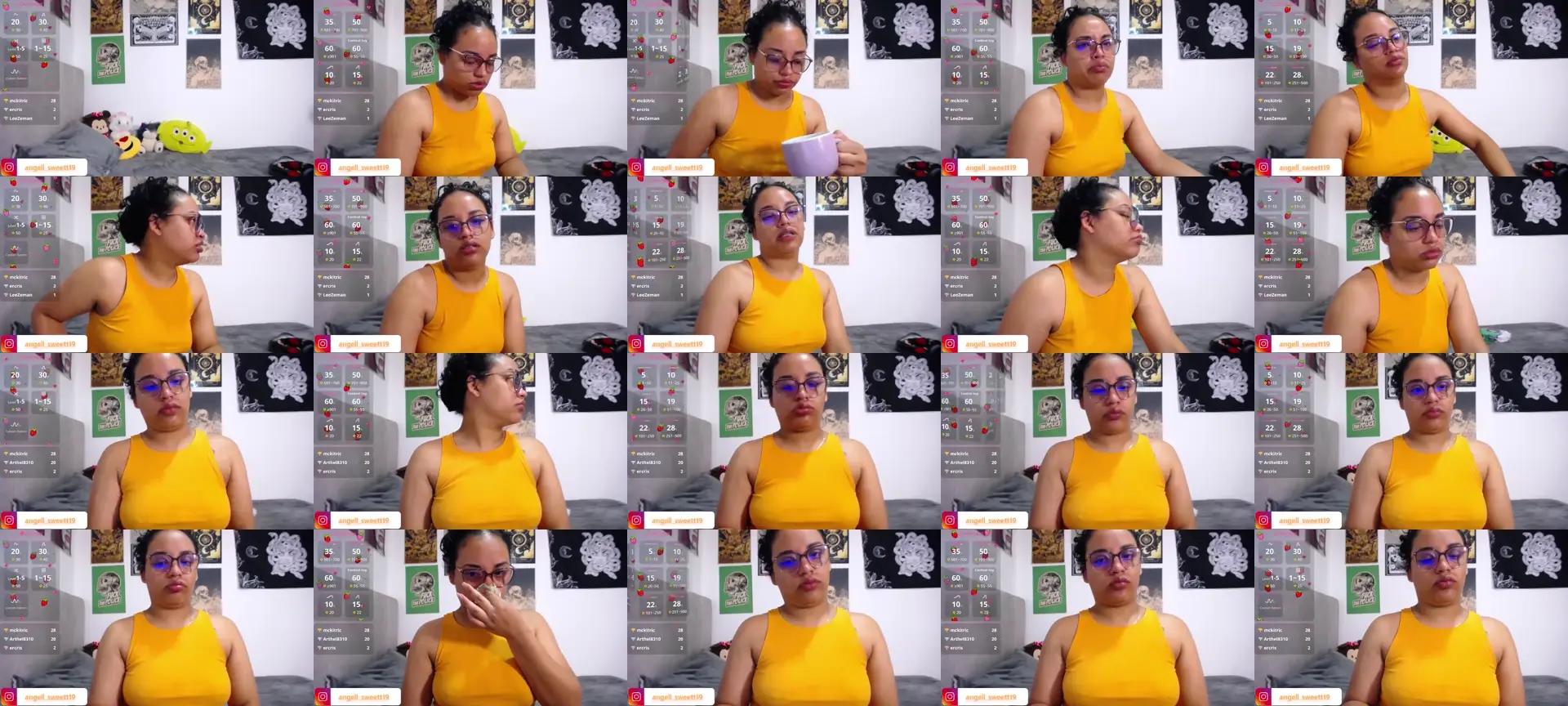 angela_angel photo contact sheet