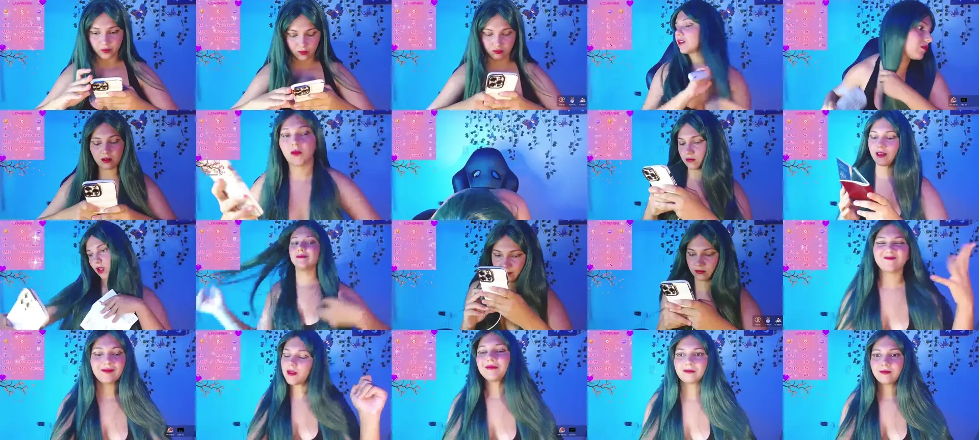 Angiedarling photo contact sheet