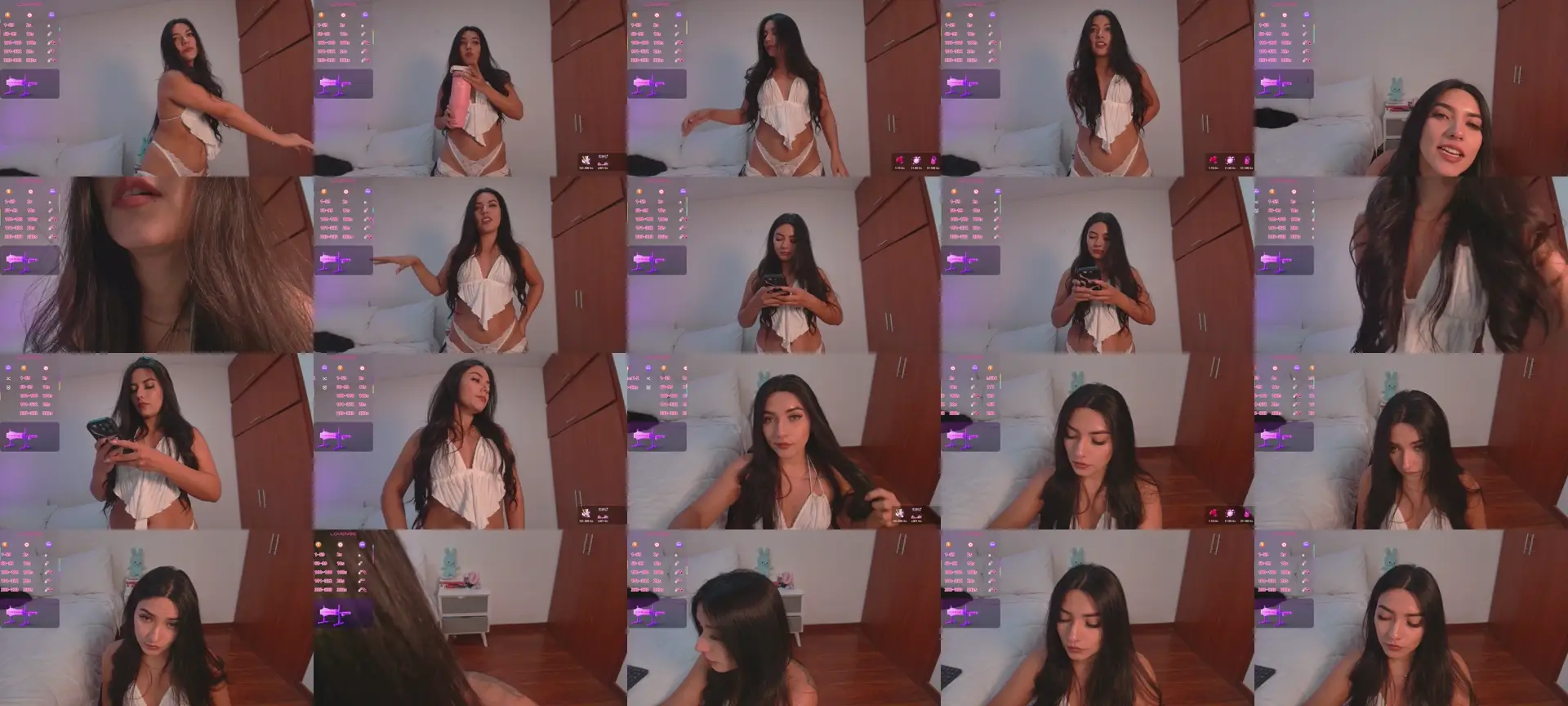 Arianaa photo contact sheet