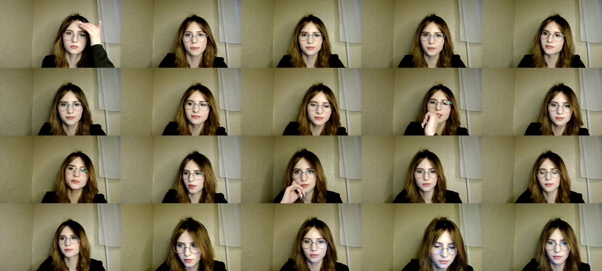 BunniXoX photo contact sheet