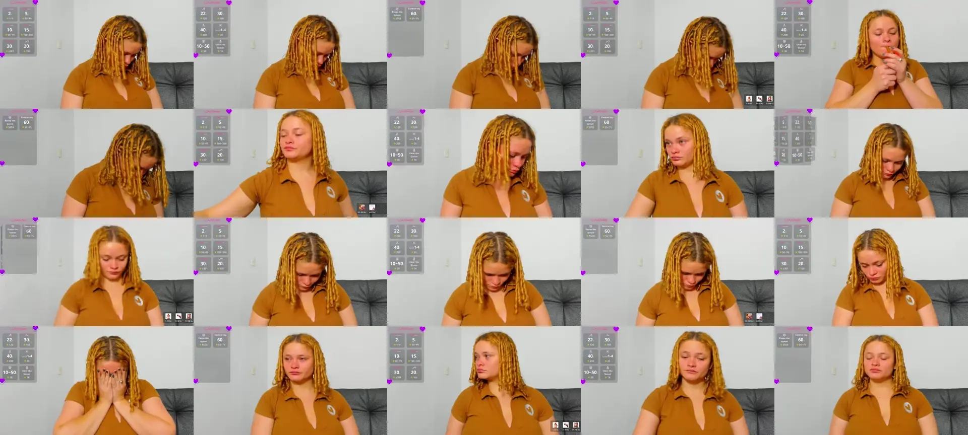 Cherrysweetyx photo contact sheet