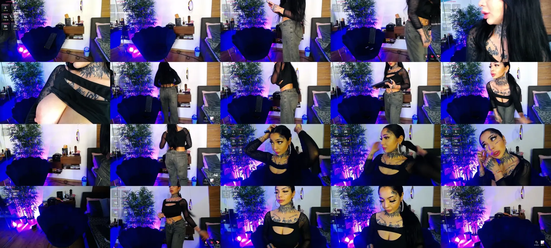 CreamyInkk photo contact sheet