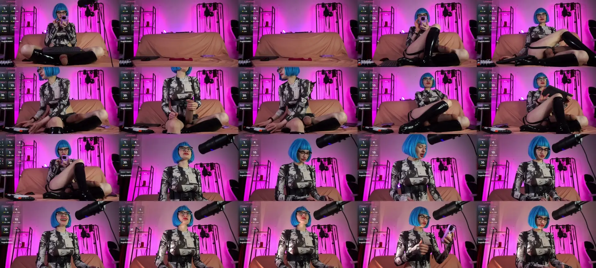 CyberXGoddess photo contact sheet