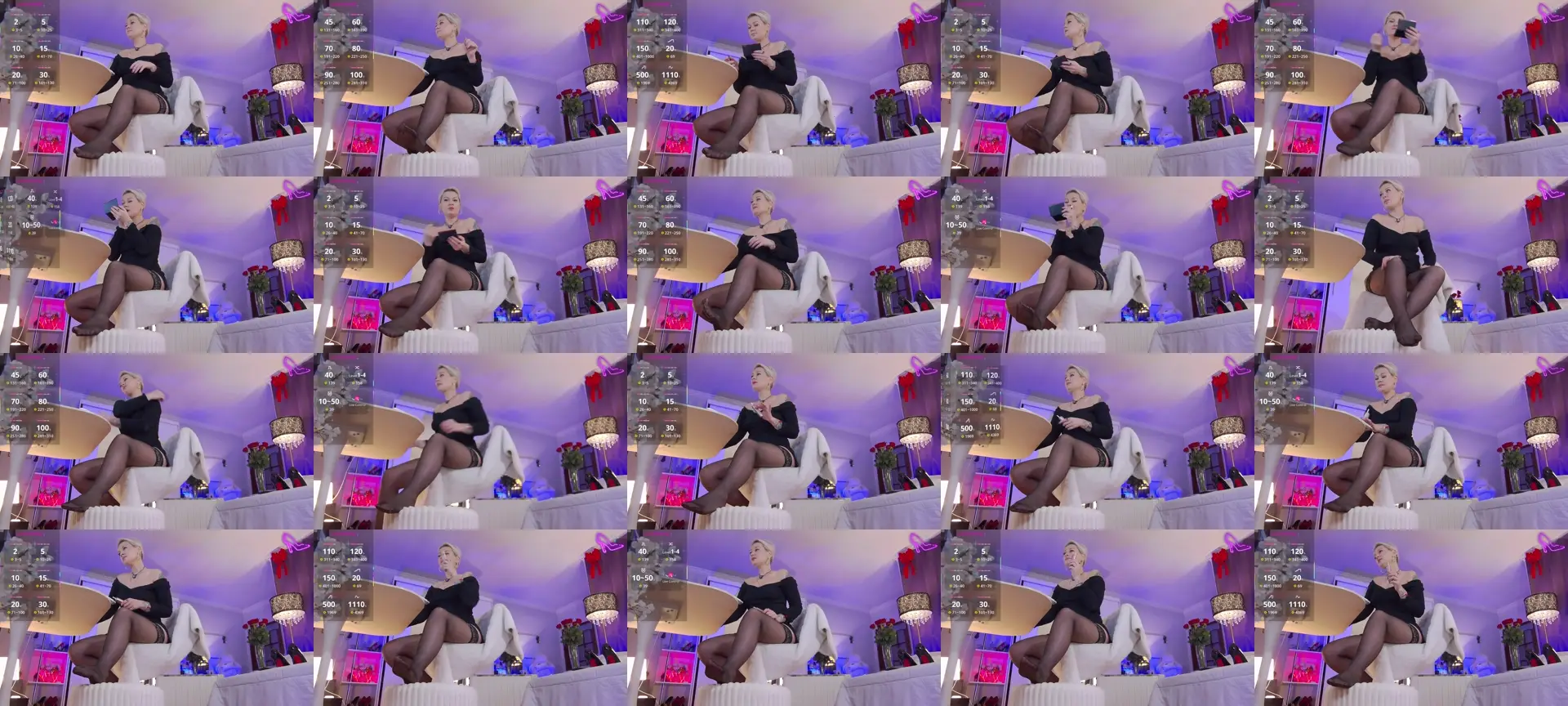 DivineKim photo contact sheet