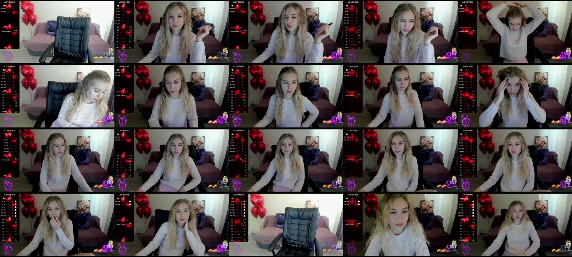 ElizabetStar photo contact sheet