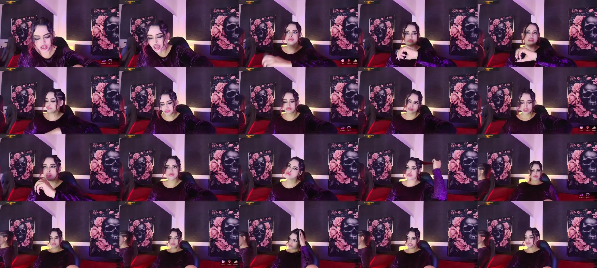 EvaaFoxxy photo contact sheet