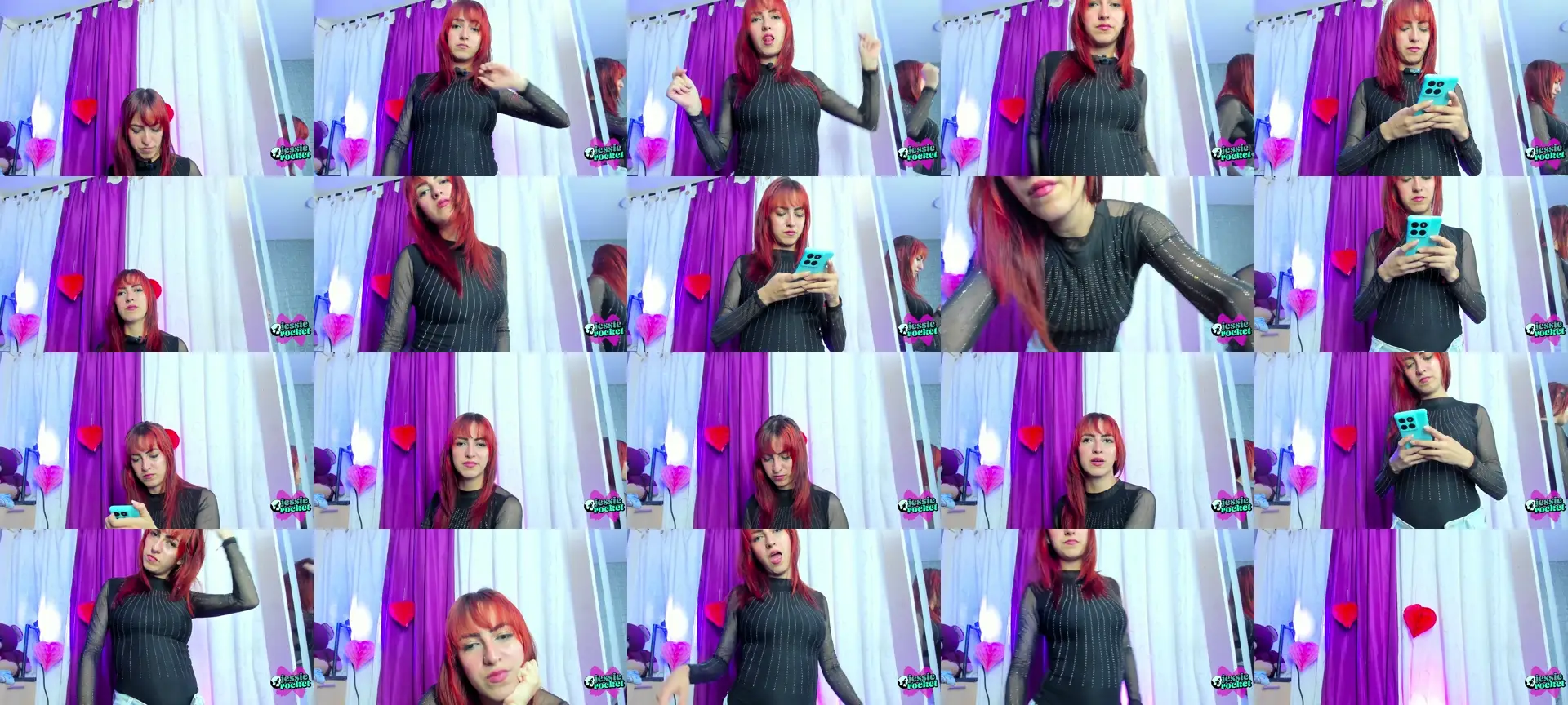 Jessierocketx photo contact sheet