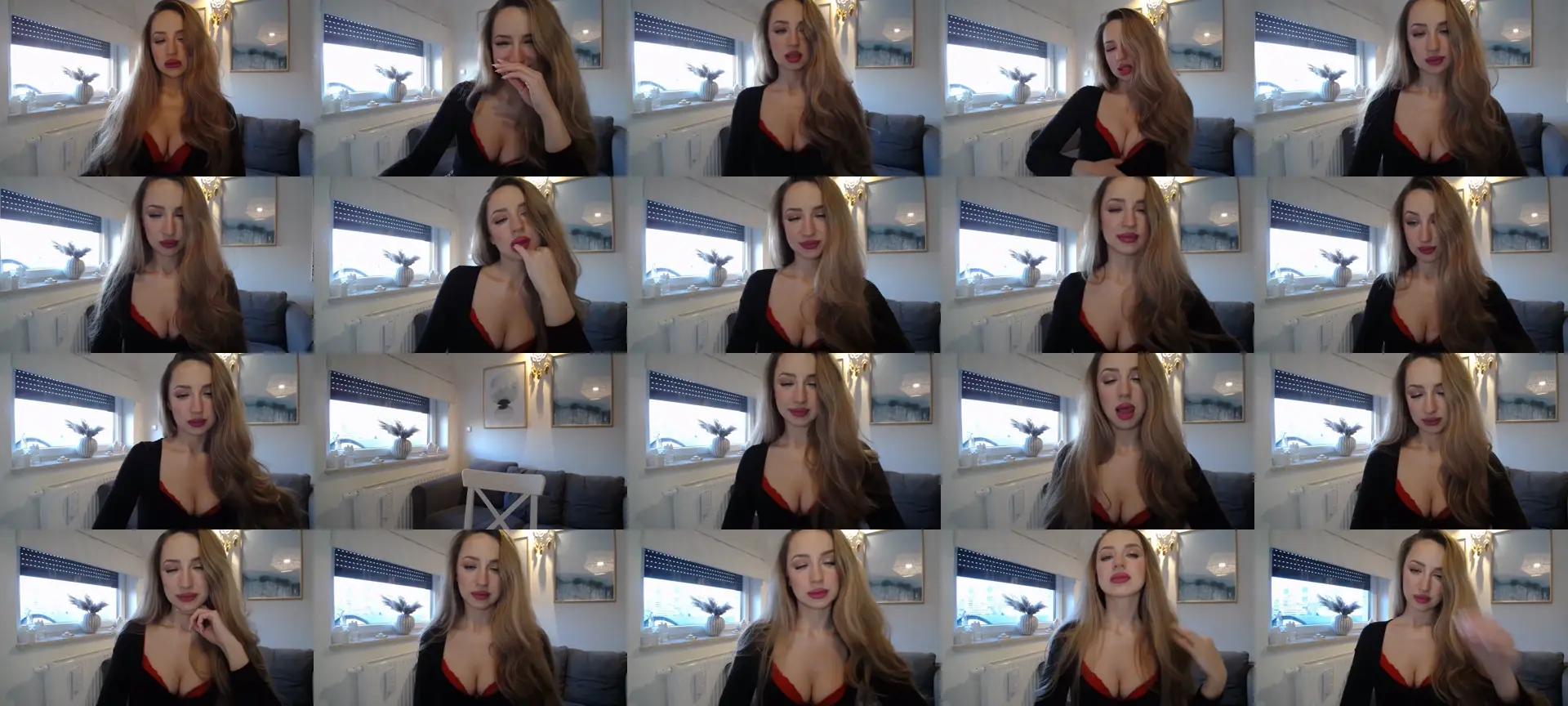 JulietteGlow photo contact sheet