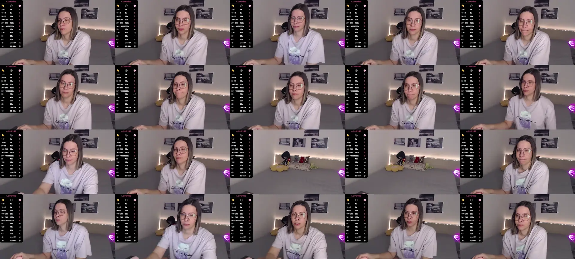 JustMeXY7 photo contact sheet