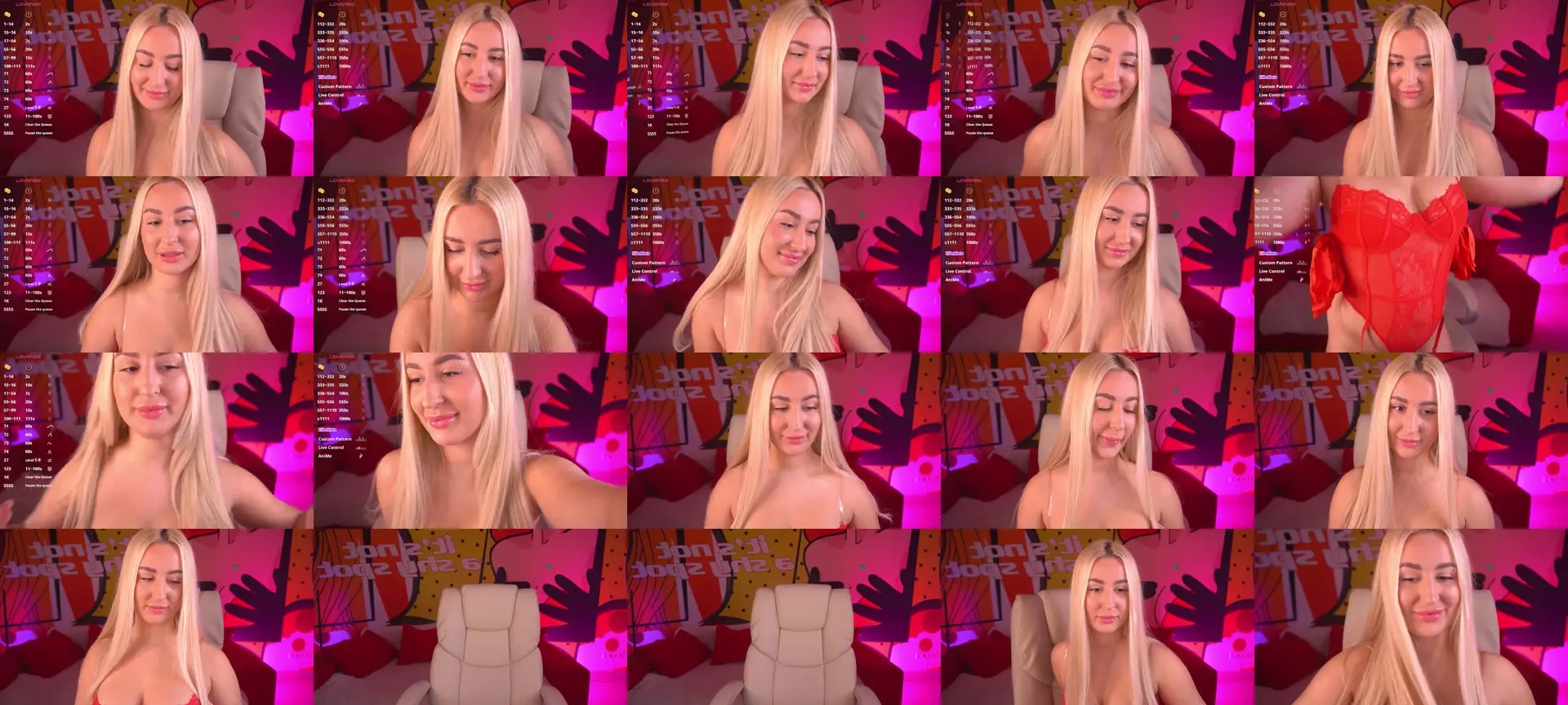 LiaLuvv photo contact sheet