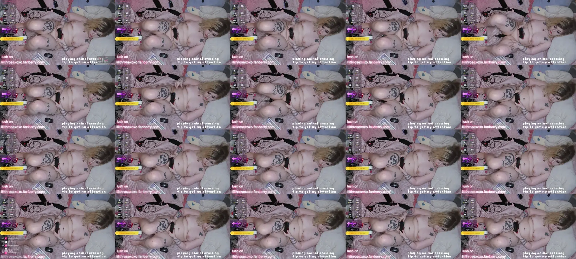Lilithxoxrose photo contact sheet
