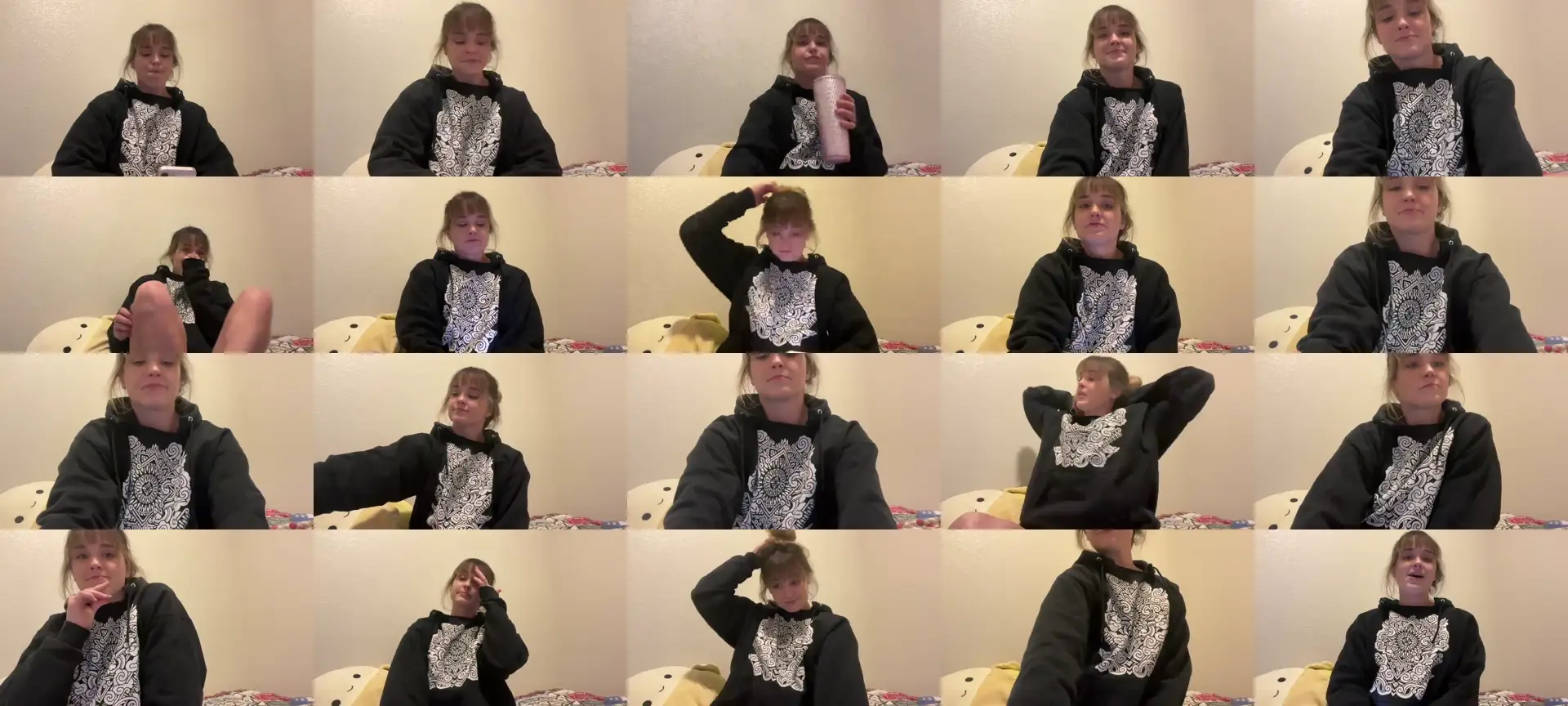 Mazie photo contact sheet