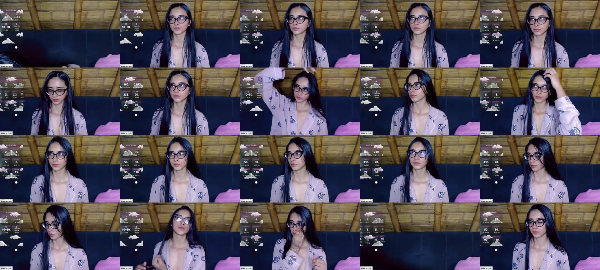 MissArii photo contact sheet