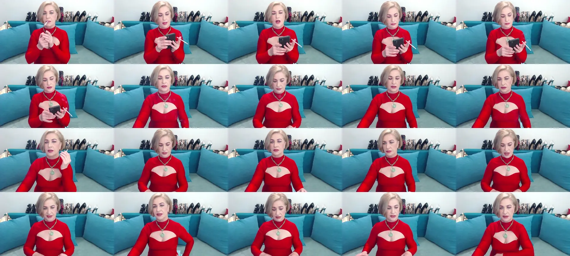 NadiaFemDom photo contact sheet