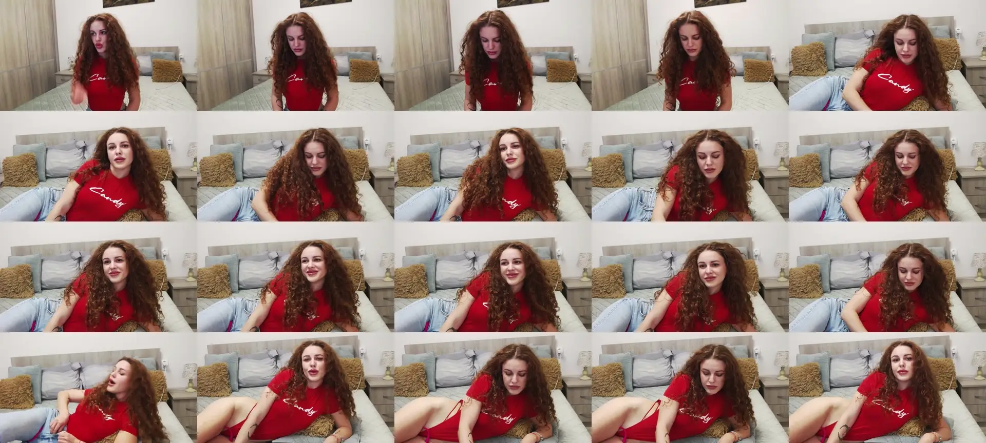 Redhead_Aggie photo contact sheet