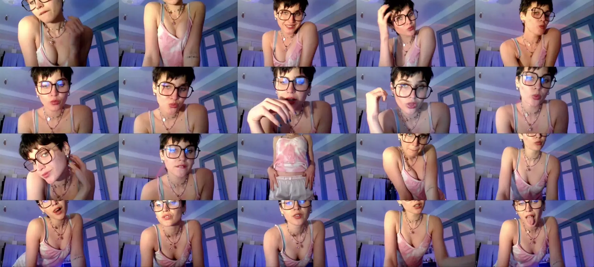 SarahPassionX photo contact sheet