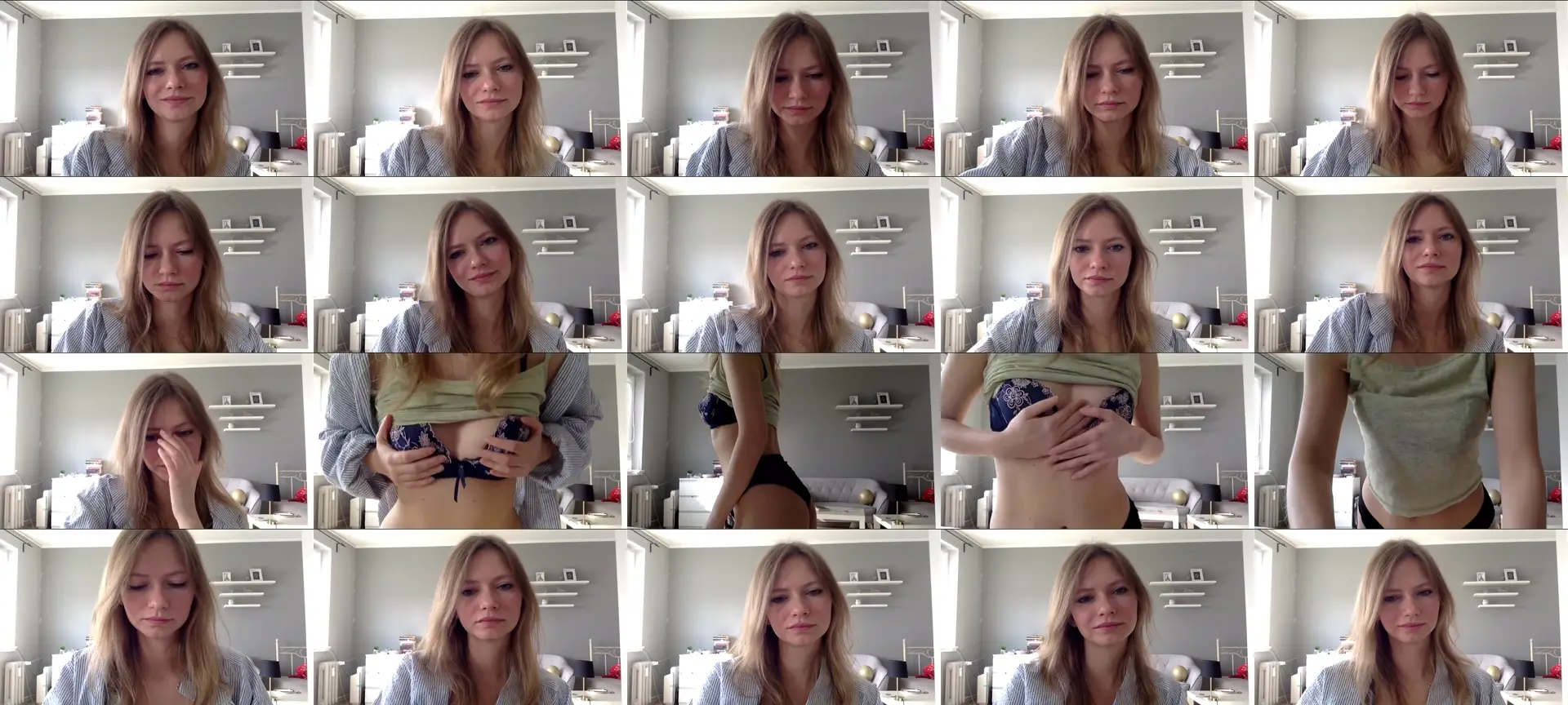 SweetMillie photo contact sheet