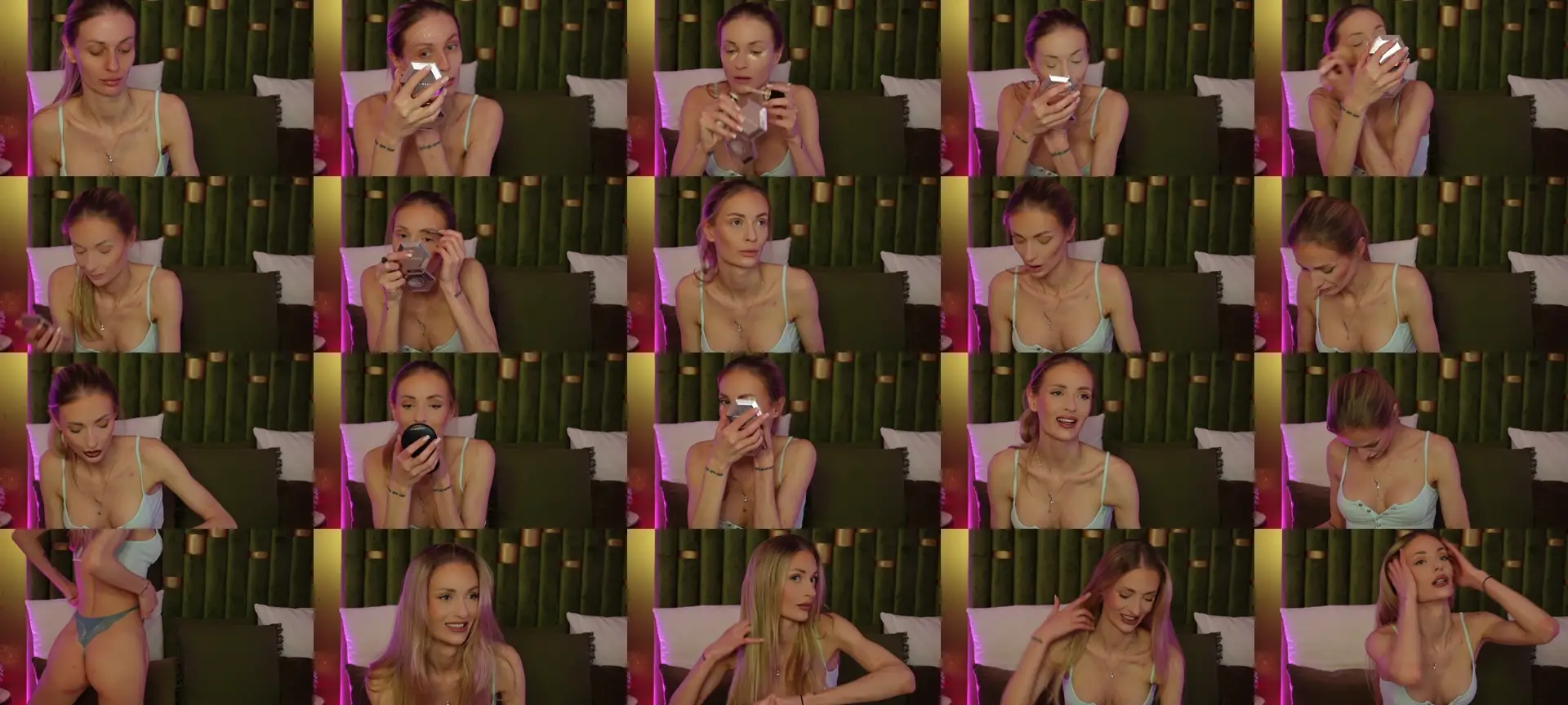 AmeliaAngelx photo contact sheet