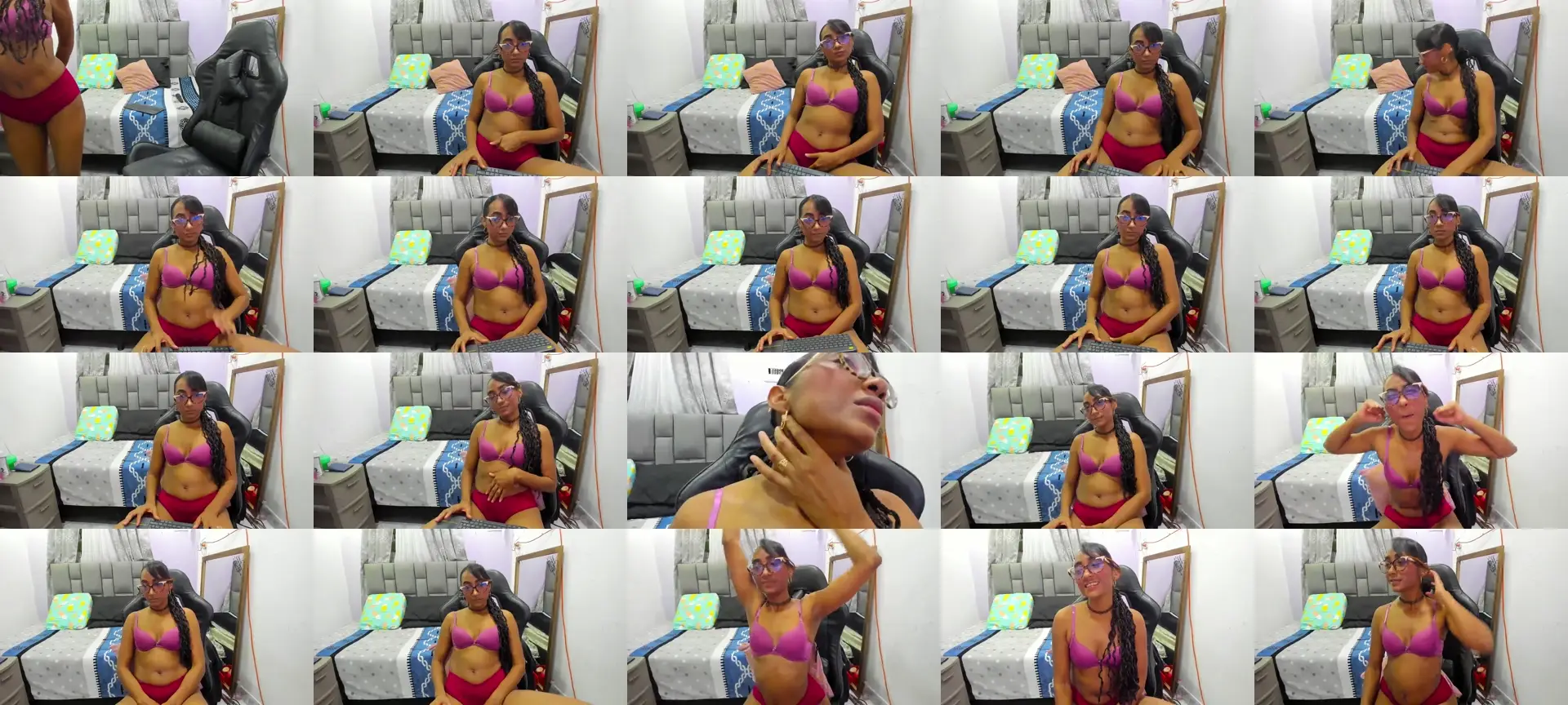 Angelinamp photo contact sheet