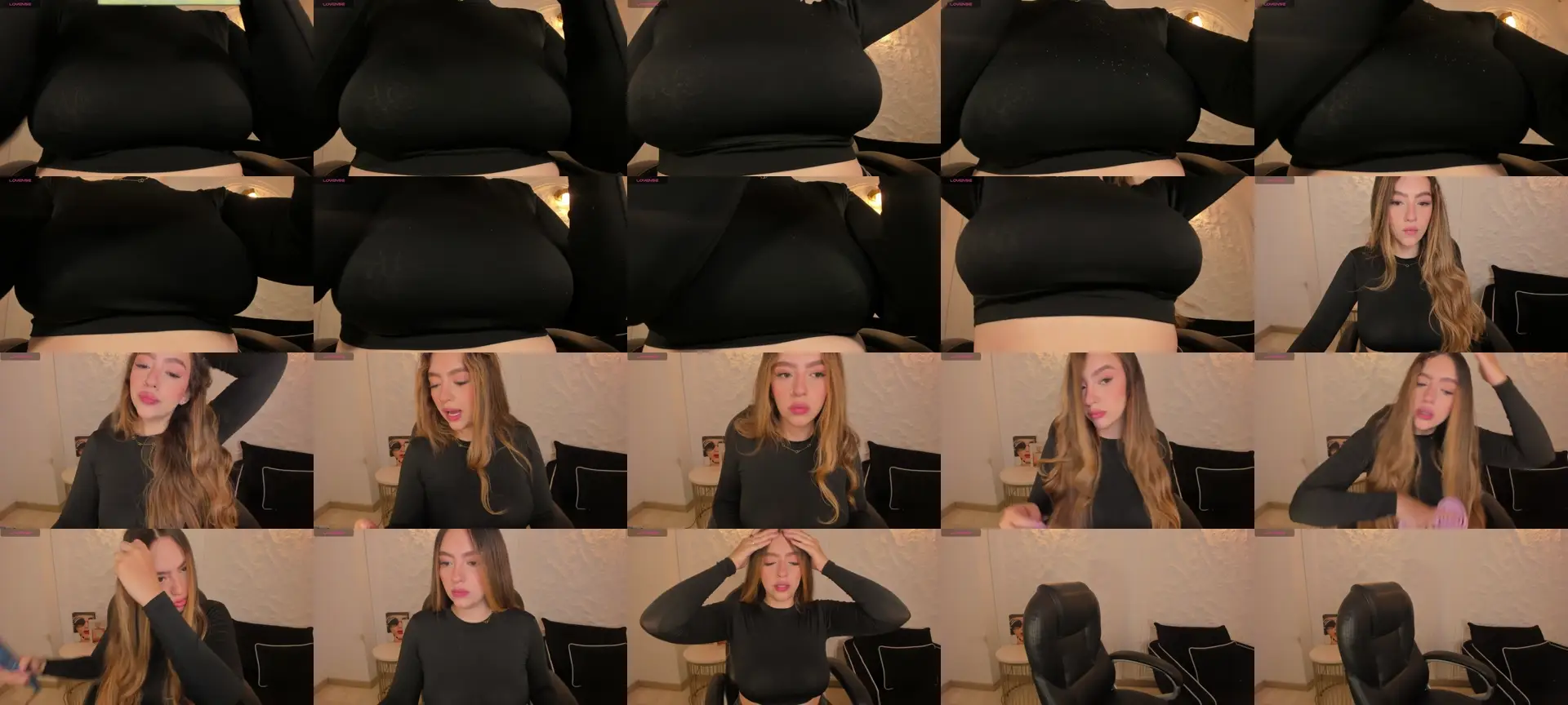 BellaRose photo contact sheet