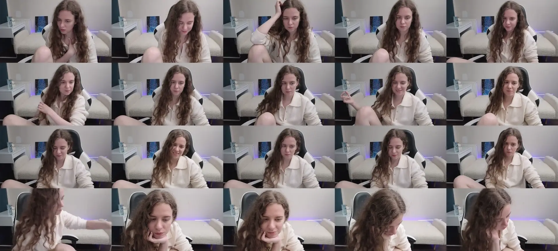 BlueFlowerr photo contact sheet