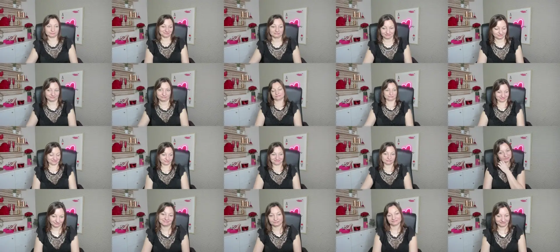 Cum4Angela photo contact sheet