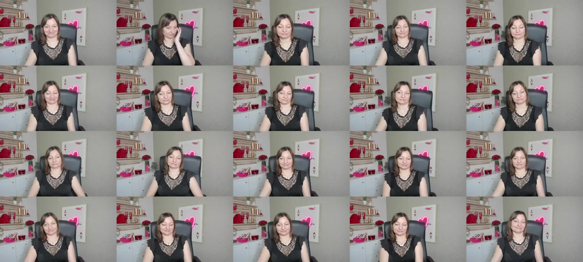 Cum4Angela photo contact sheet