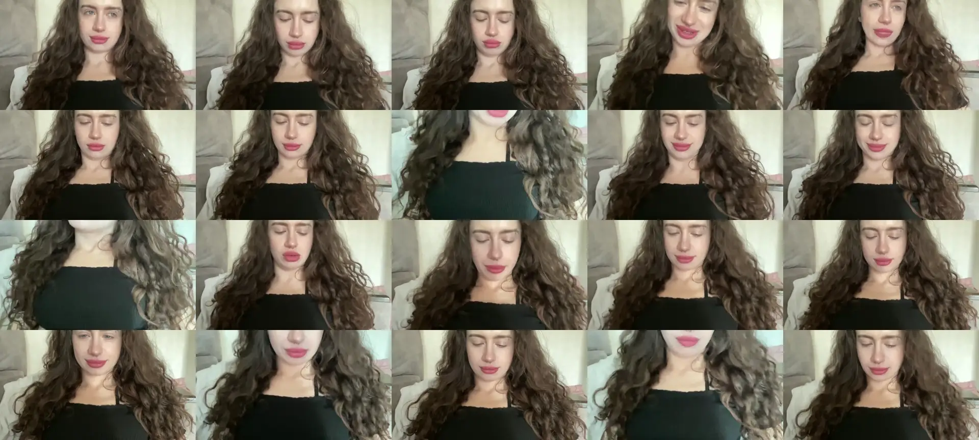 CurlyDream photo contact sheet