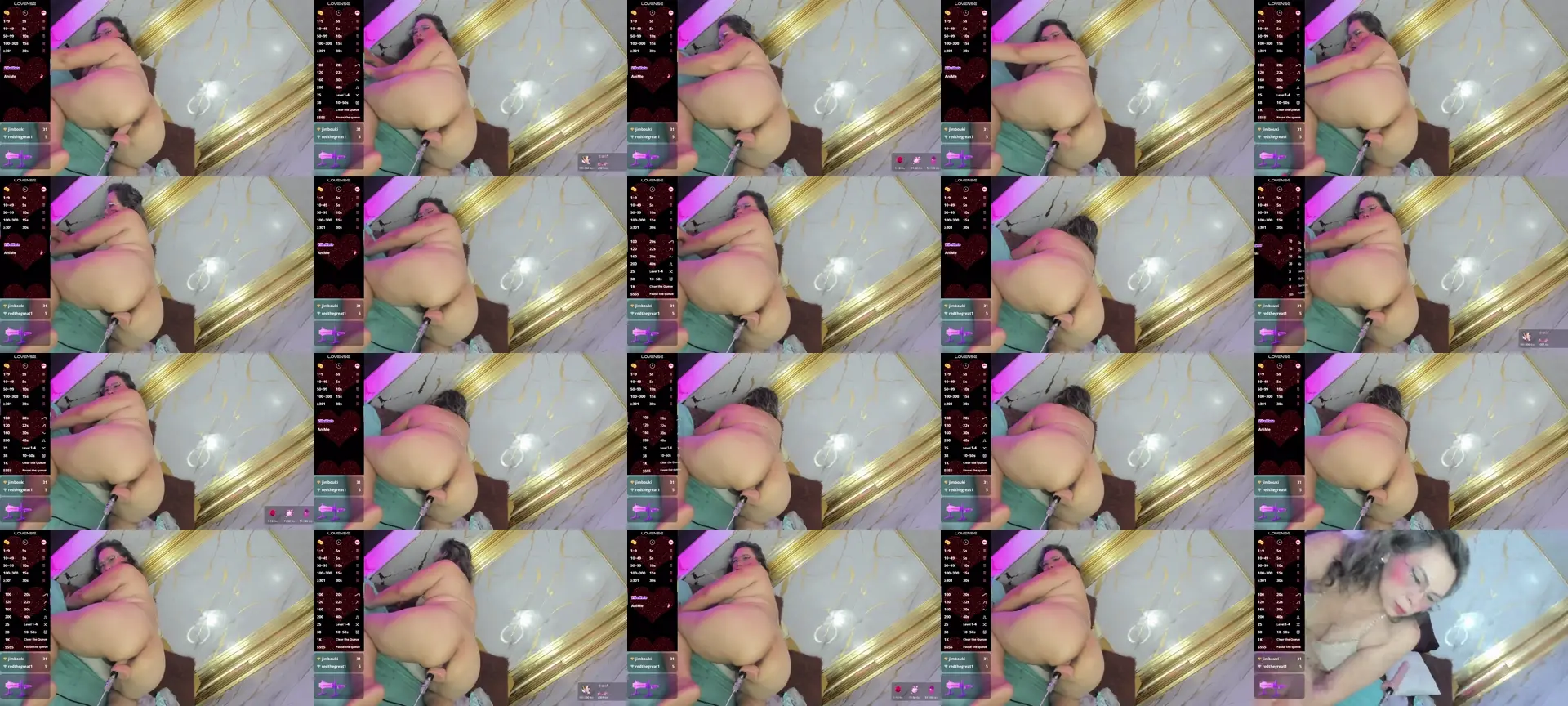 Dianamilf photo contact sheet