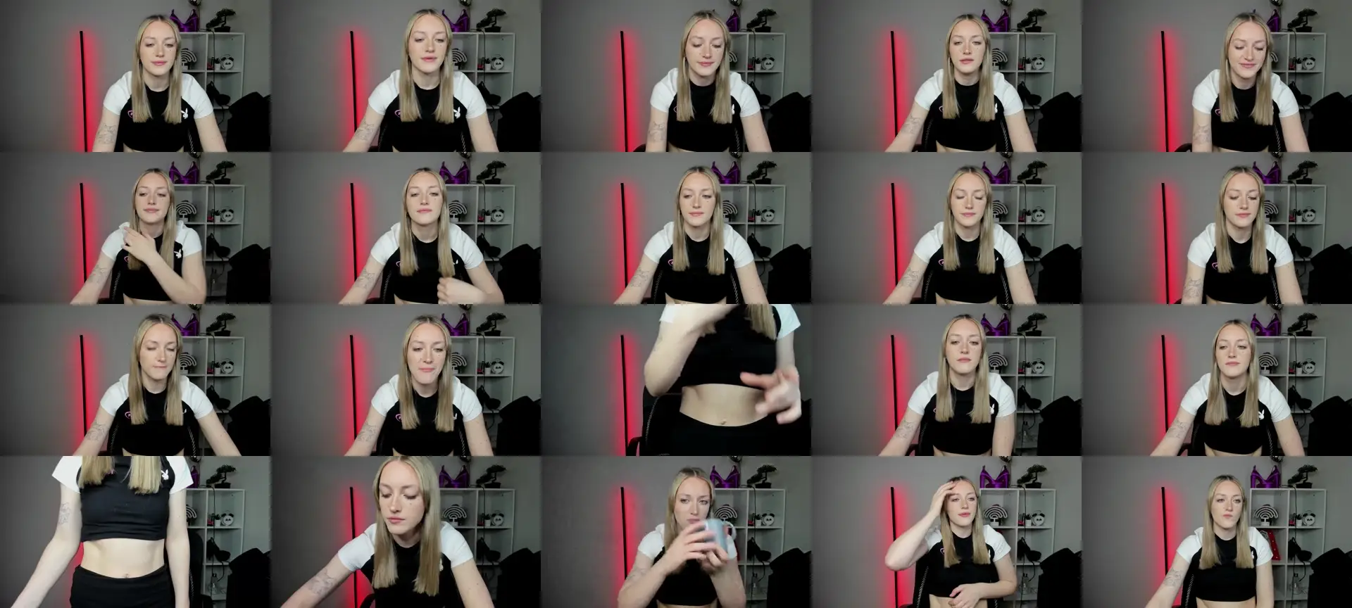 EvelynBlond photo contact sheet