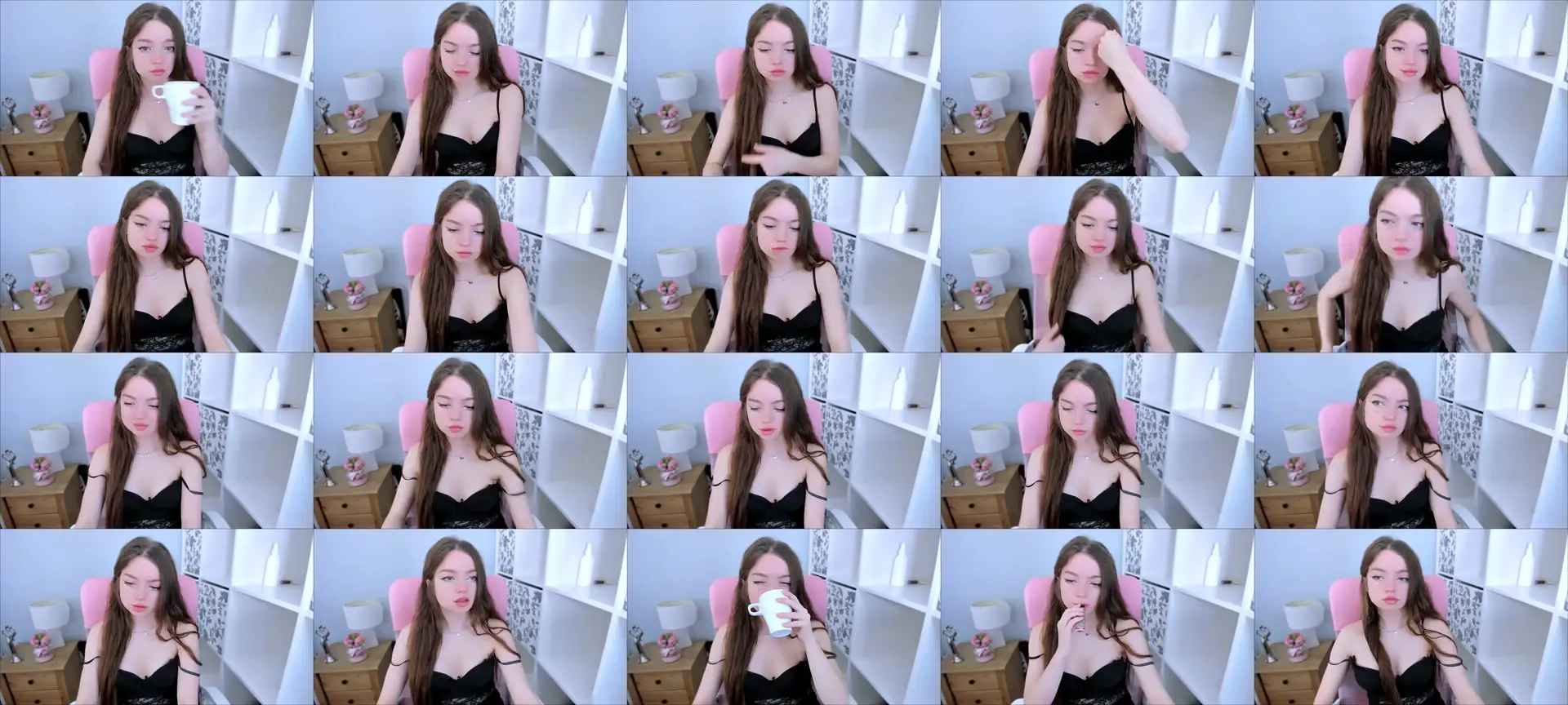 GraceFlirt photo contact sheet