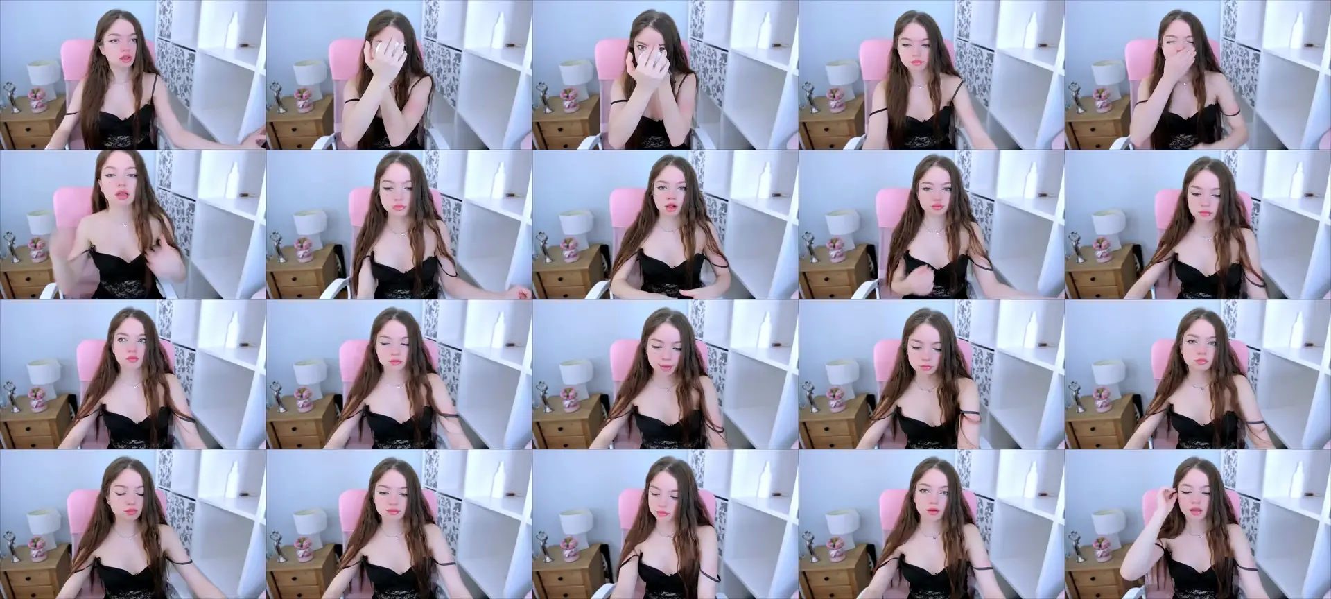 GraceFlirt photo contact sheet