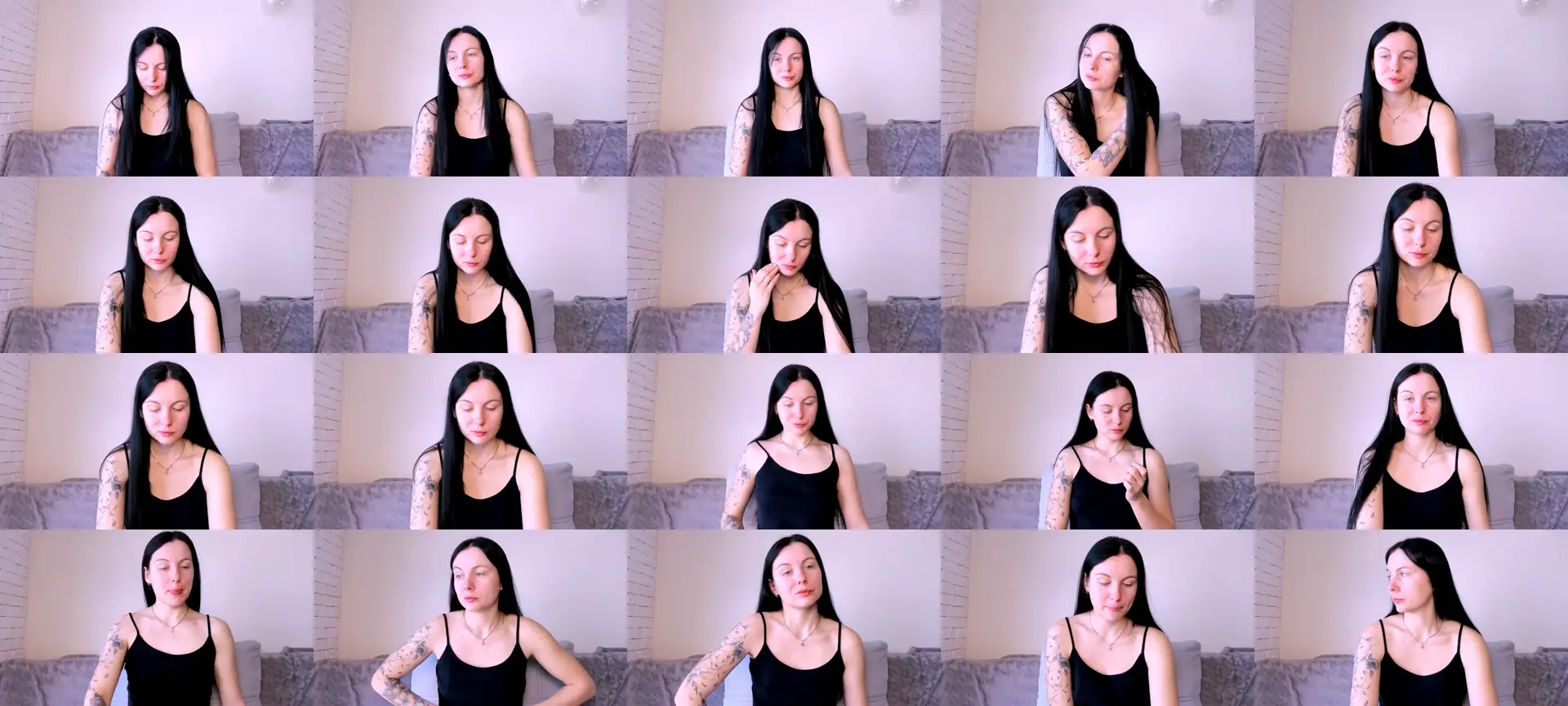 HoneyElle photo contact sheet