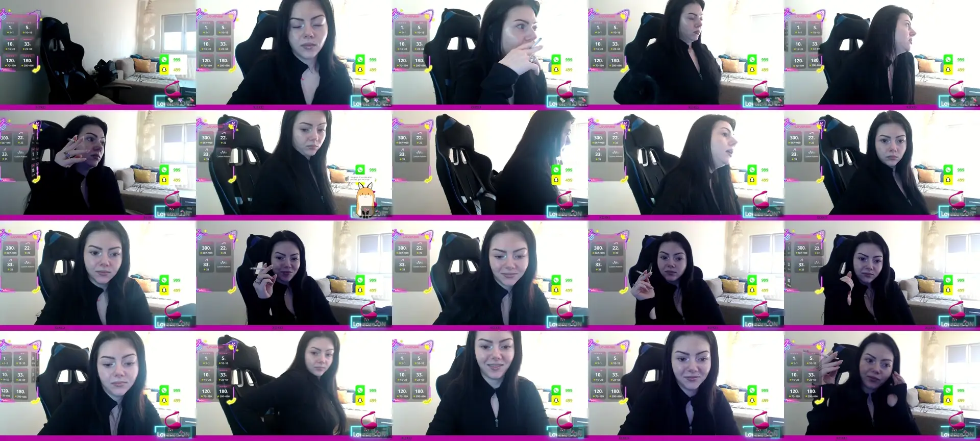 JazzminneLove photo contact sheet