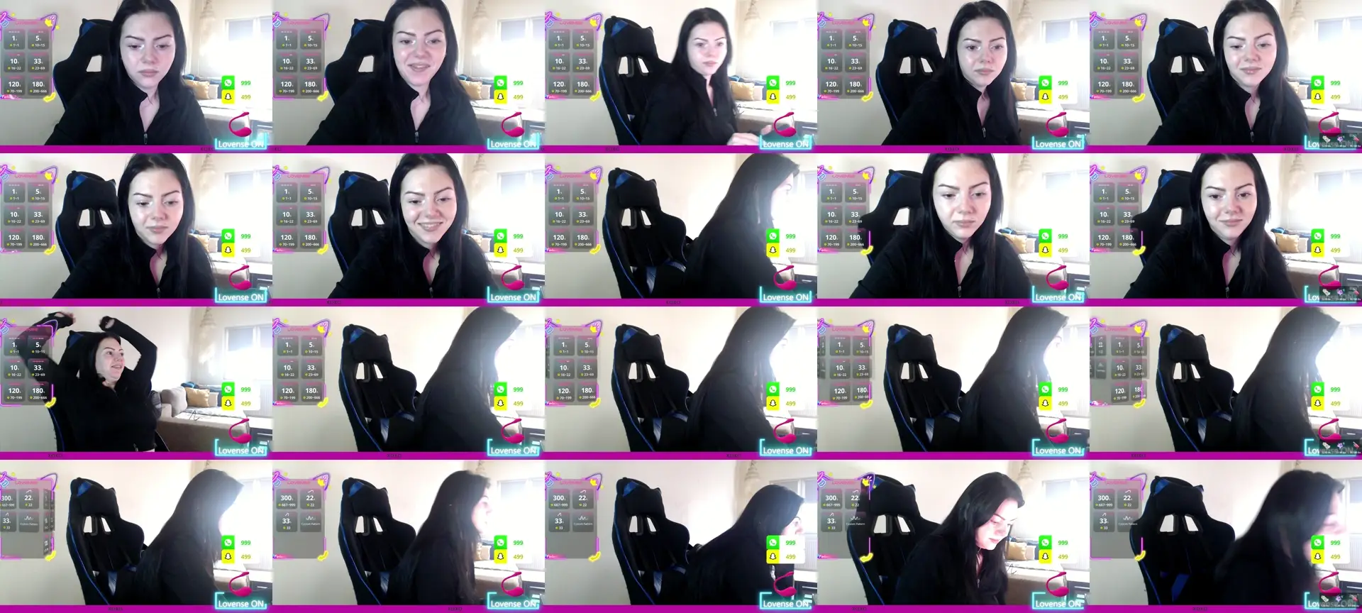 JazzminneLove photo contact sheet