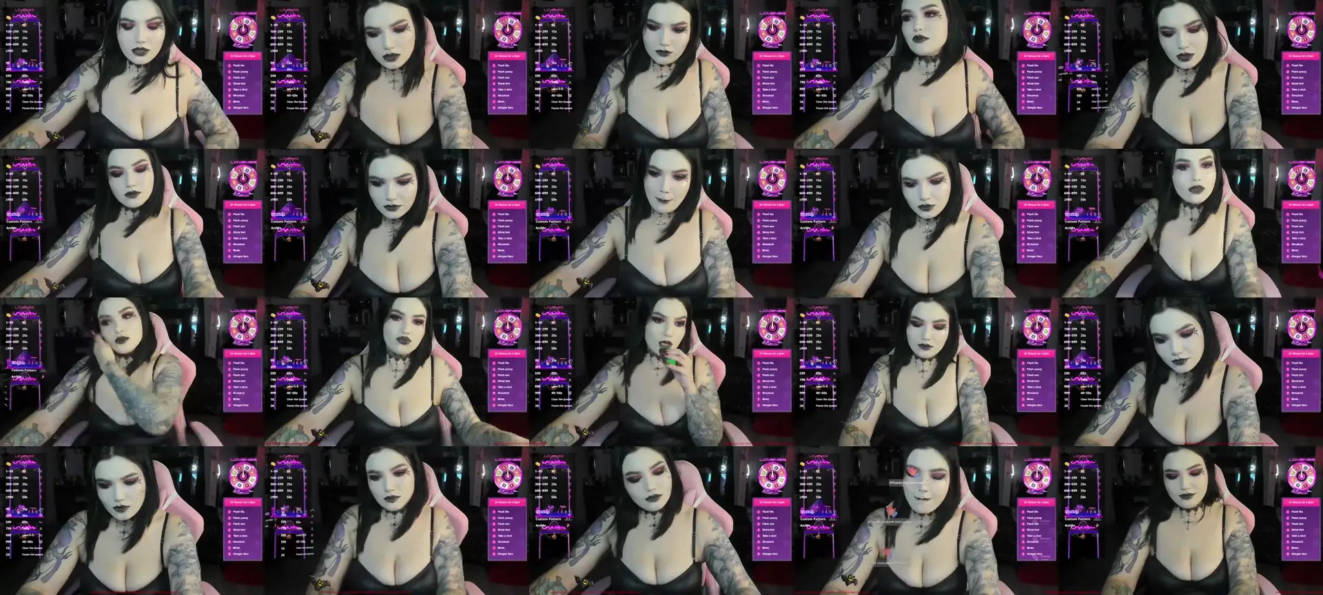 Kimmy_Vampire photo contact sheet