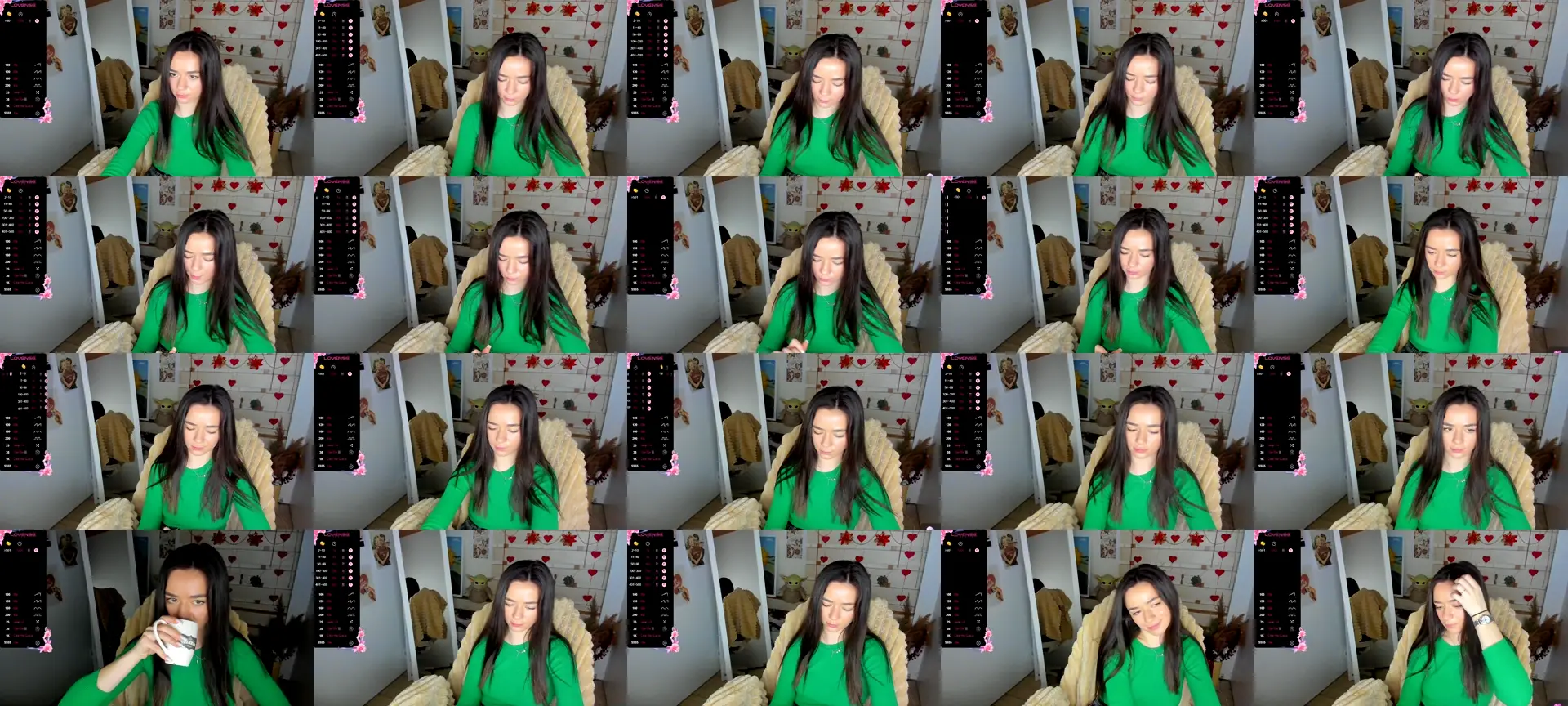 KiraLove photo contact sheet