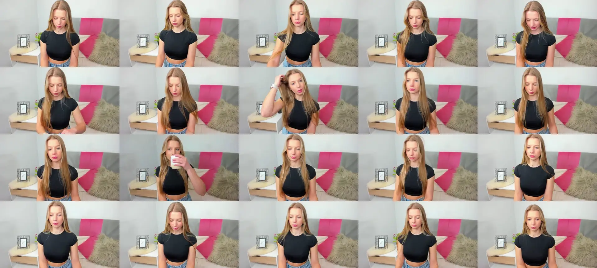 LucyNewBeauty photo contact sheet