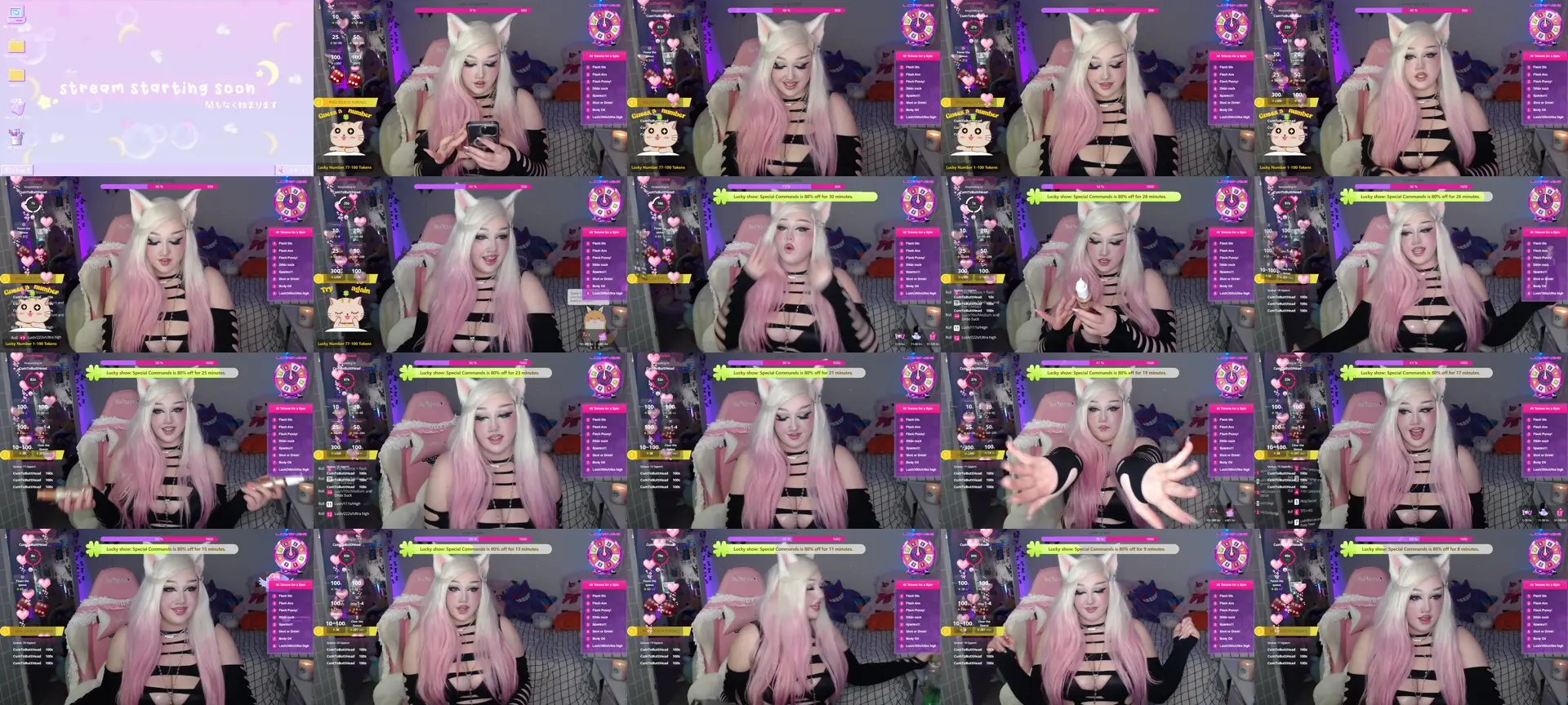 MilkyyyBunny photo contact sheet