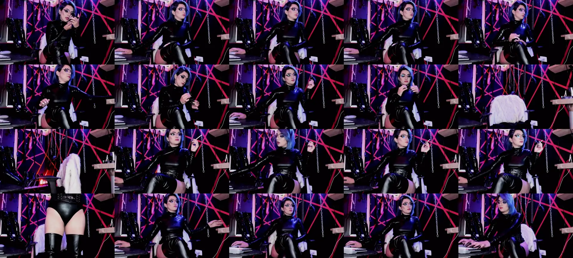 Missdarklady photo contact sheet