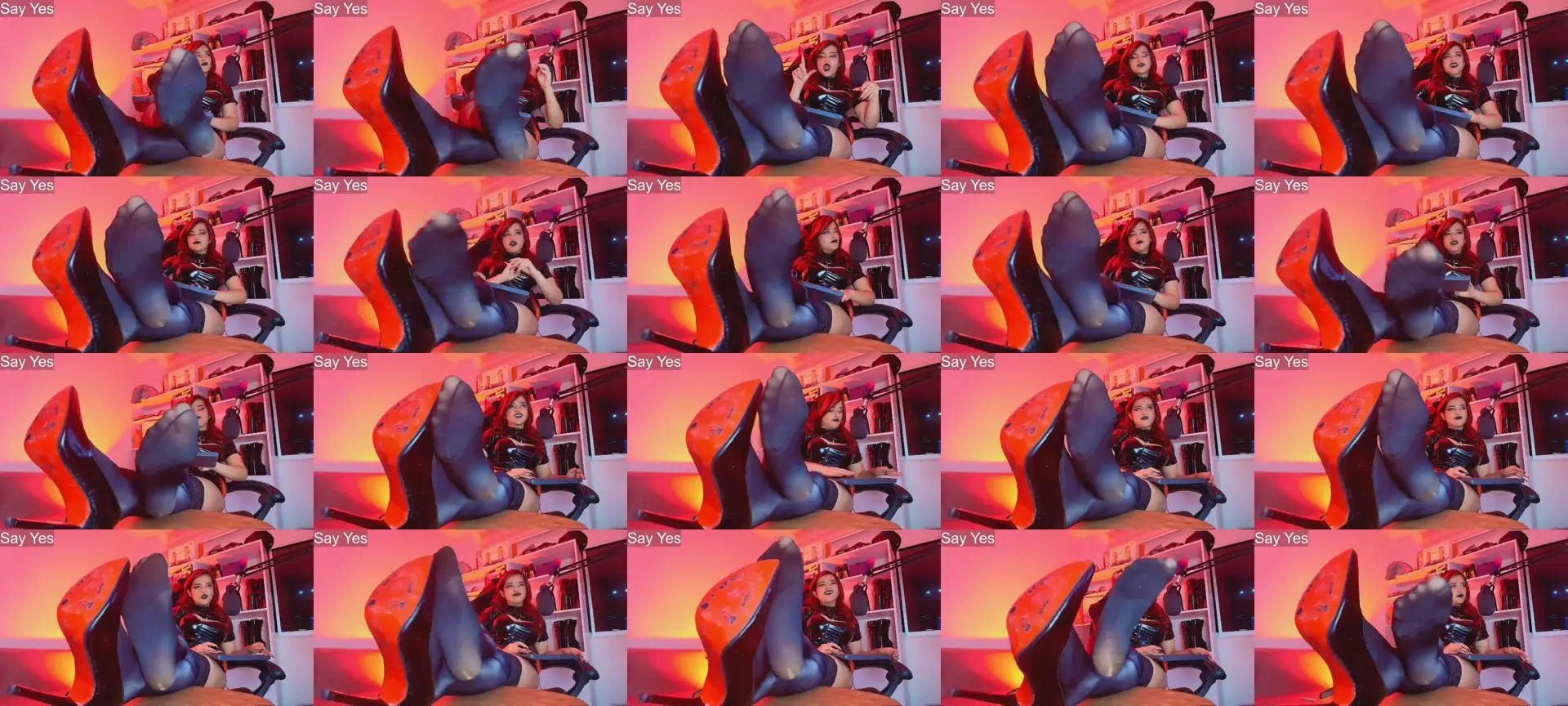 MissTentation photo contact sheet